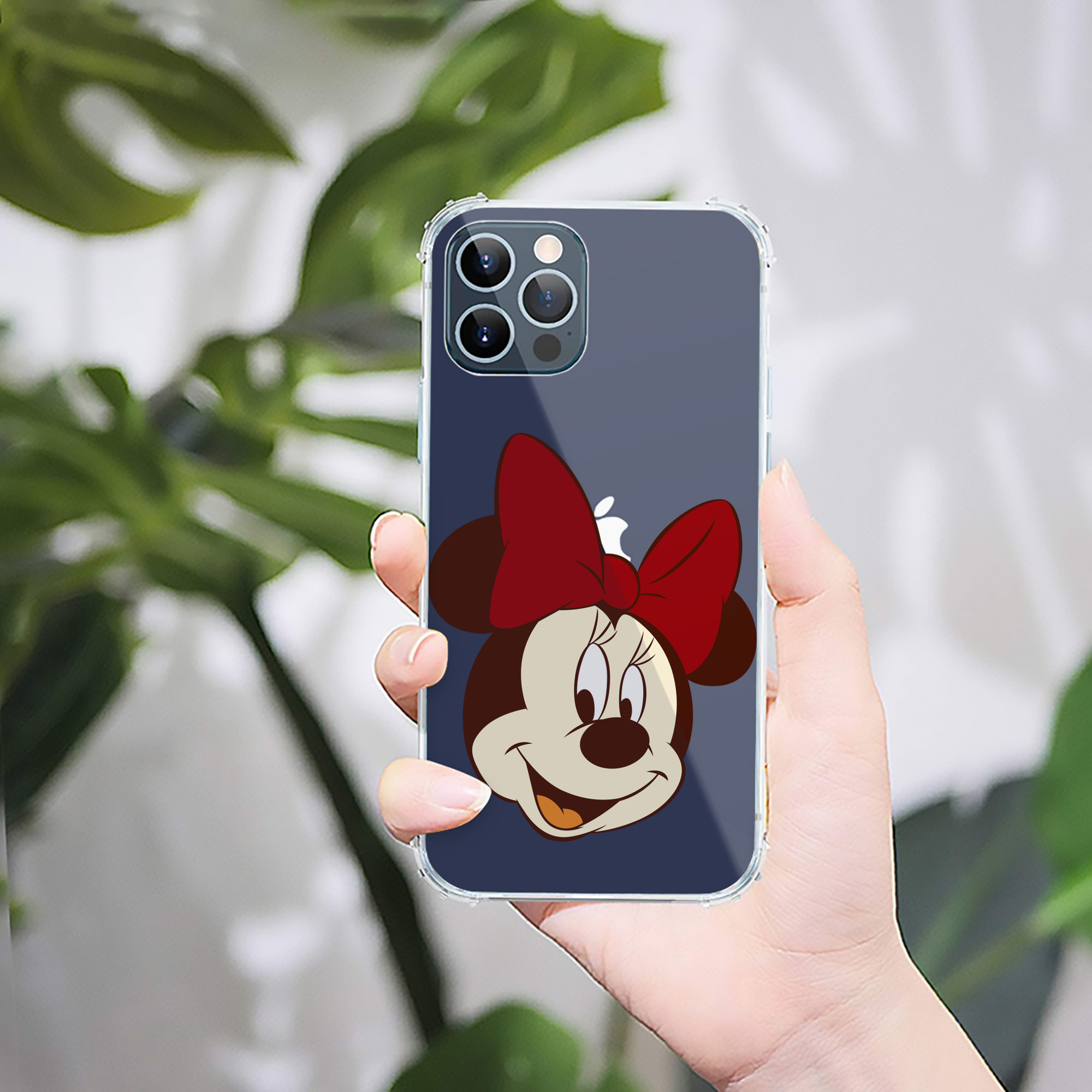 （画像用） ミッキーマウス Mickey Mouse 【iPhone 12シリーズ対応】透明スマホケース（クリアソフトケース）
